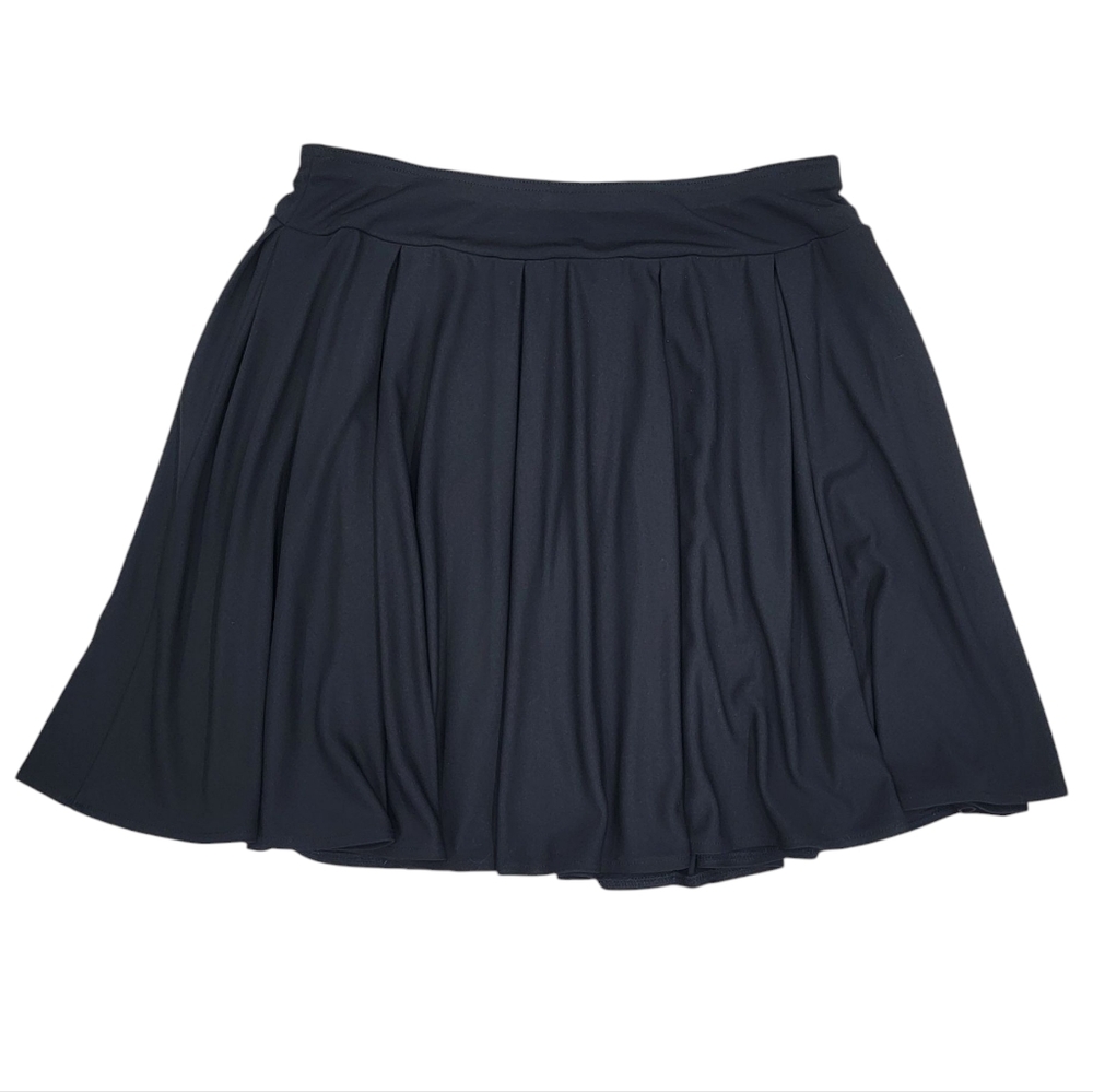 Black Pleated Skirt Balletcore Sporty Tennis Girlie Flared Women’s L/XL - Picture 1 of 12